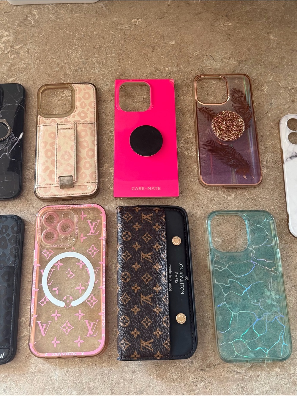 iPhone 13 Pro Phone Case Bundle 9 Cases Case-Mate Grips Card Holders